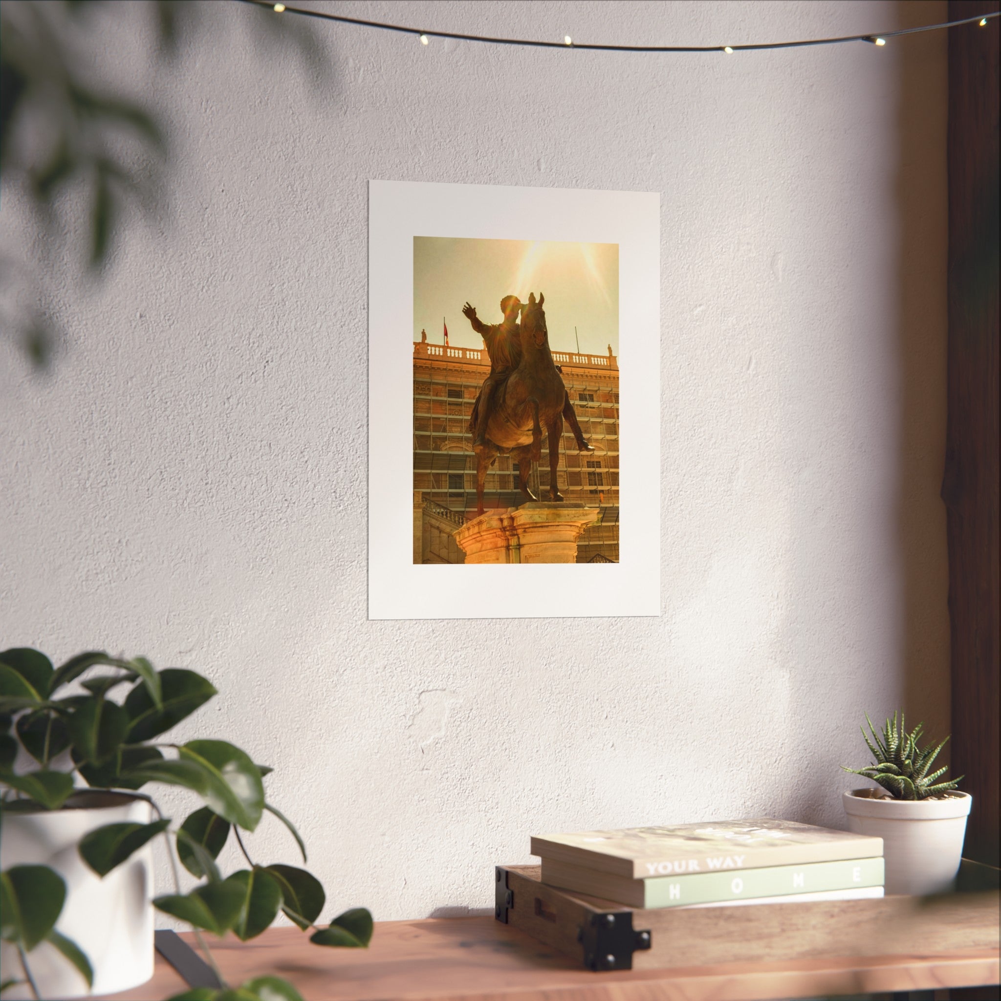 Equestrian Statue Fine Art Poster - European Monument Photography Print