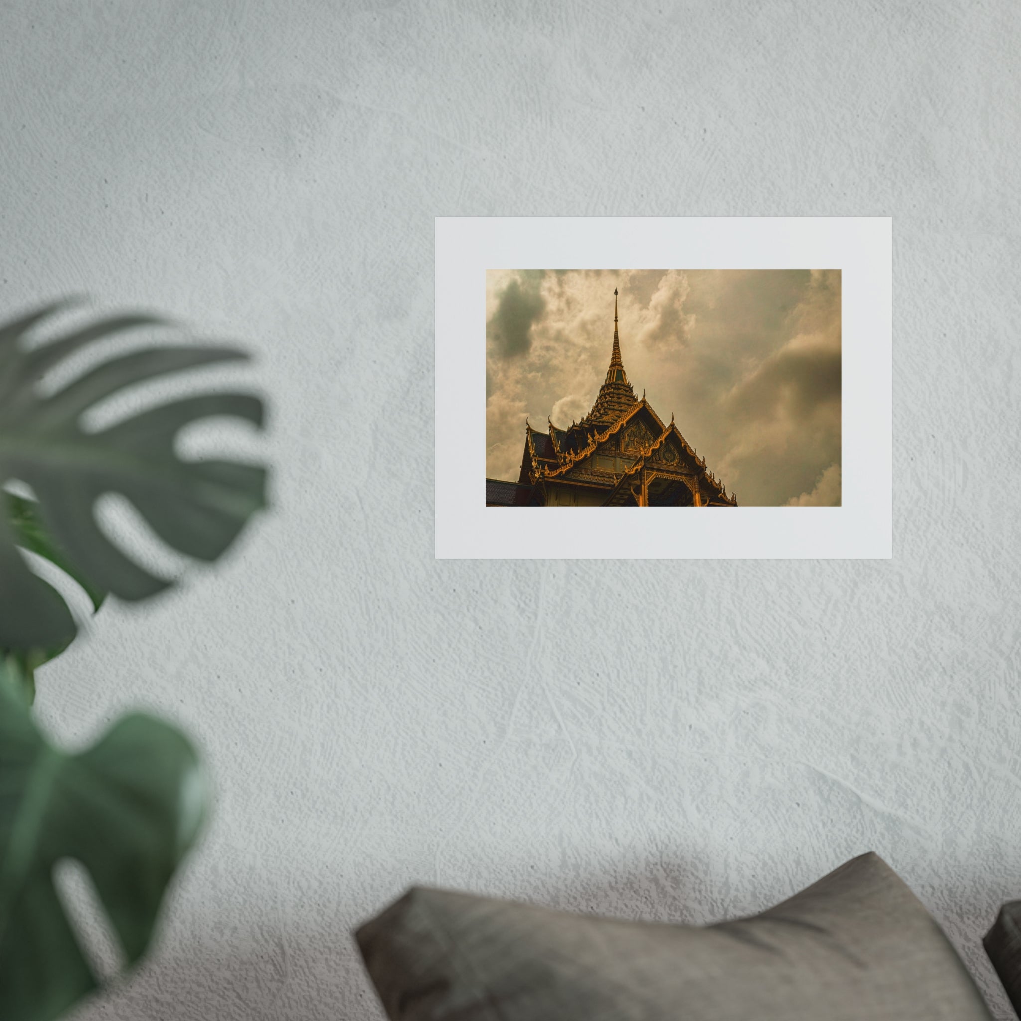 Golden Temple Fine Art Poster — Thai Architecture Wall Print