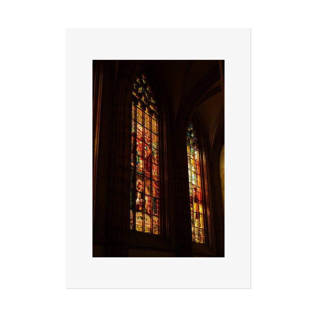 Cathedral Light Fine Art Poster - Stained Glass Photography Print