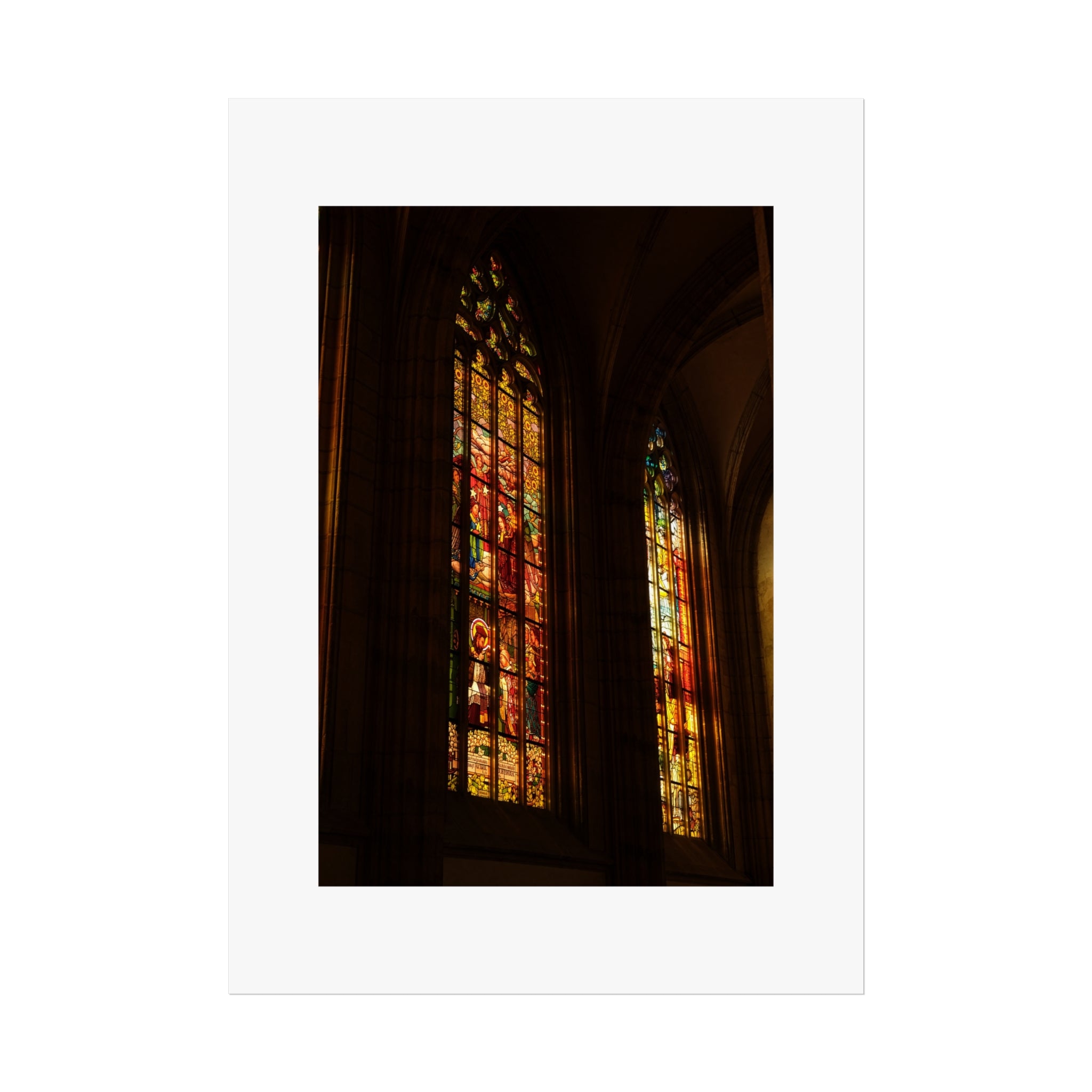 Cathedral Light Fine Art Poster - Stained Glass Photography Print