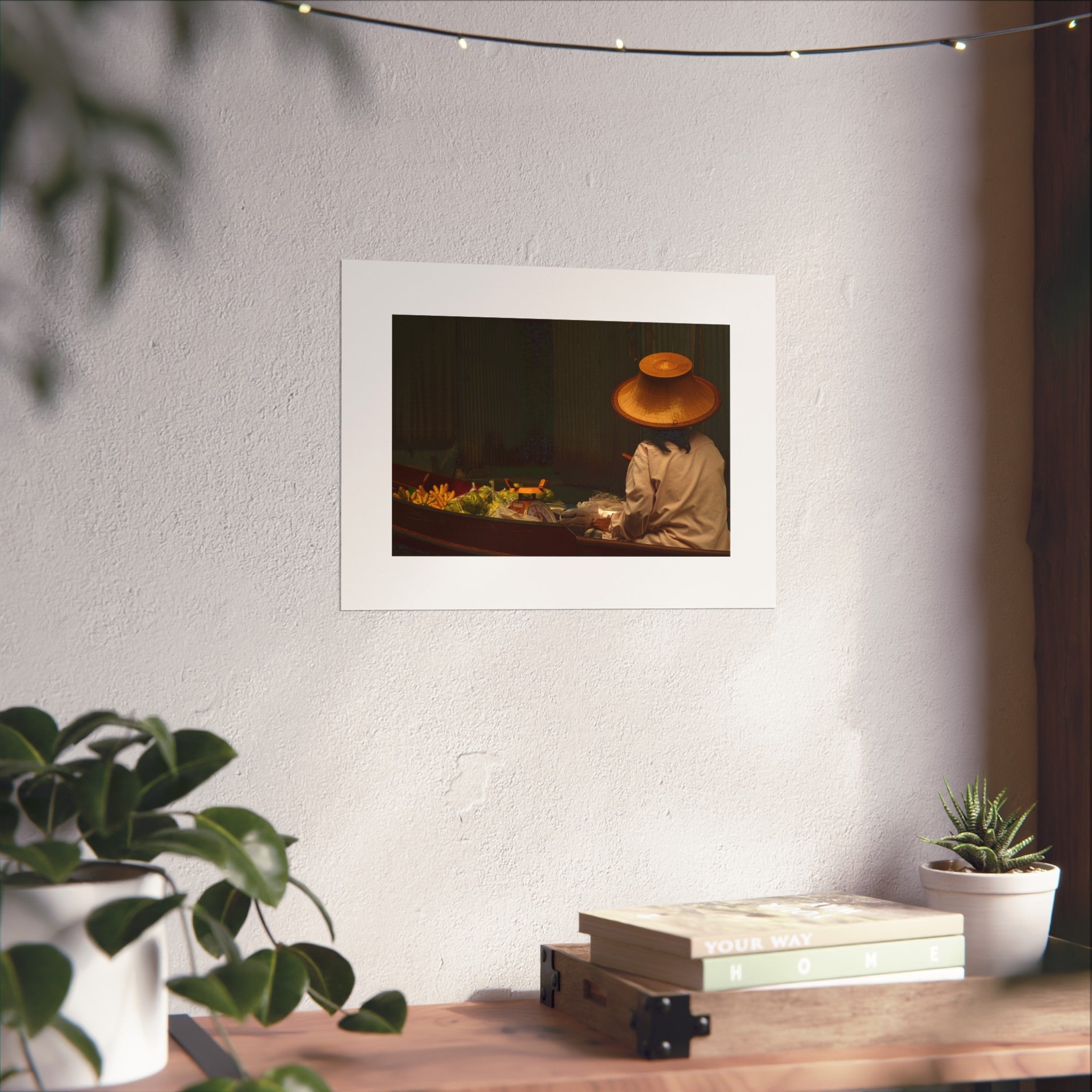 Floating Market Fine Art Poster - Thai Culture Photography Print