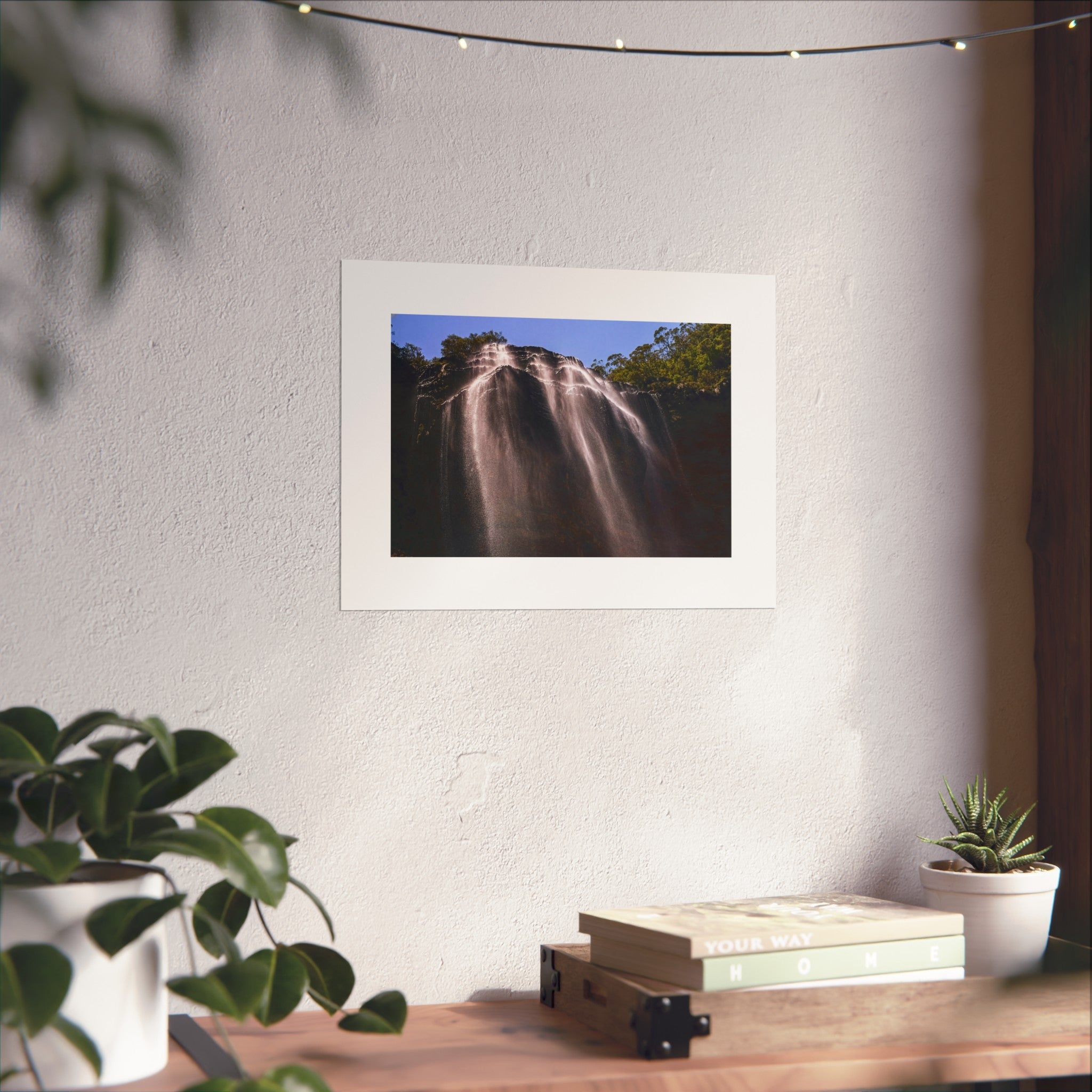 Wilderness Fine Art Poster - Dramatic Waterfall Photography Print