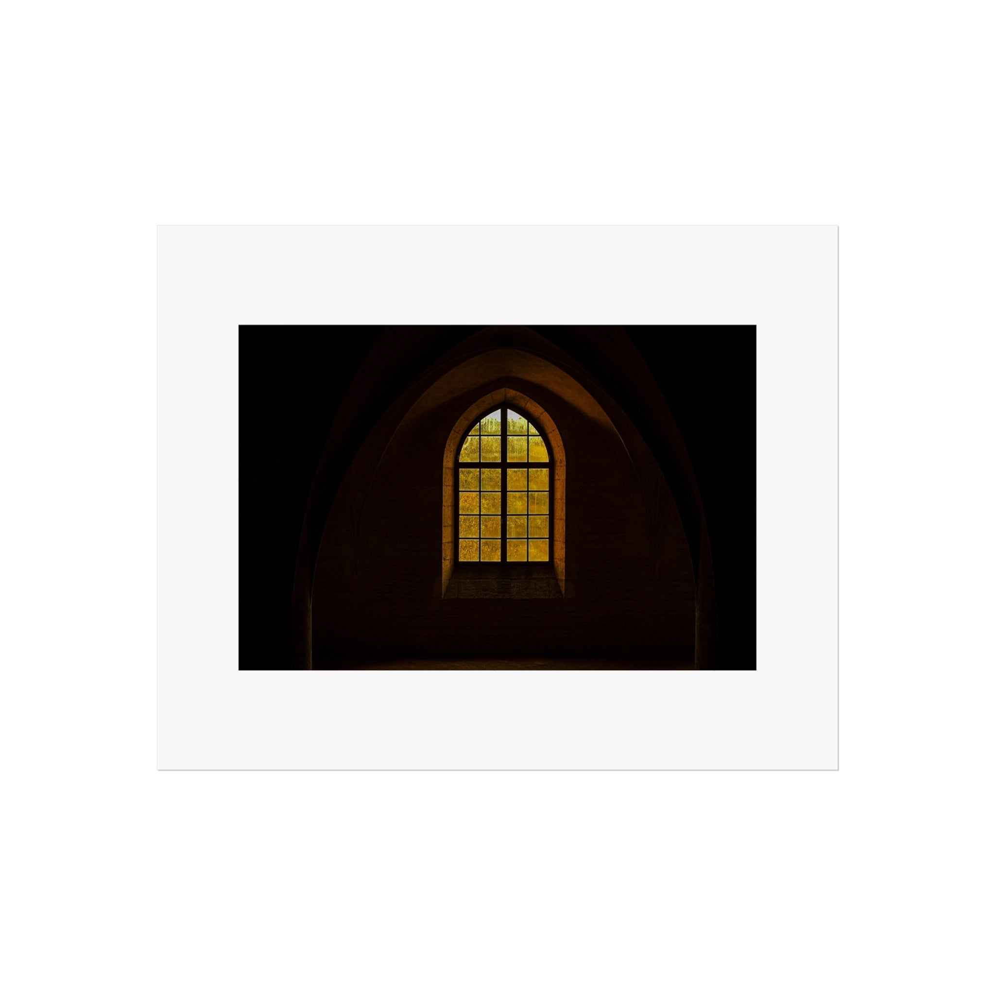 European Window Architecture - Warm Arch Fine Art Print