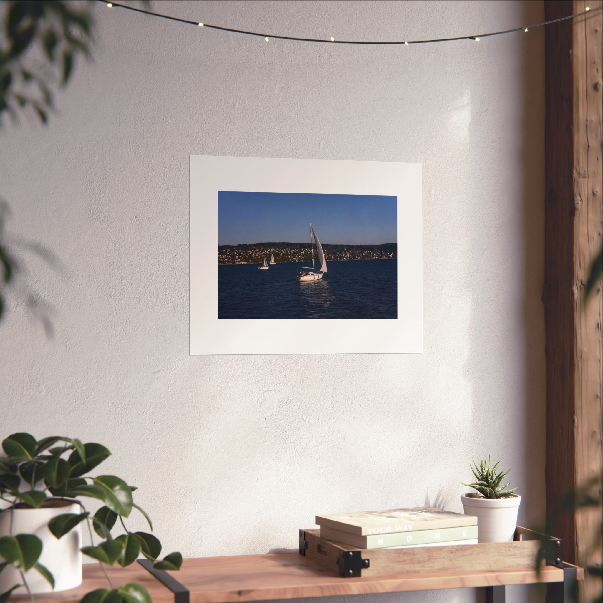 Sailboat Fine Art Poster — Nautical Seascape Wall Art