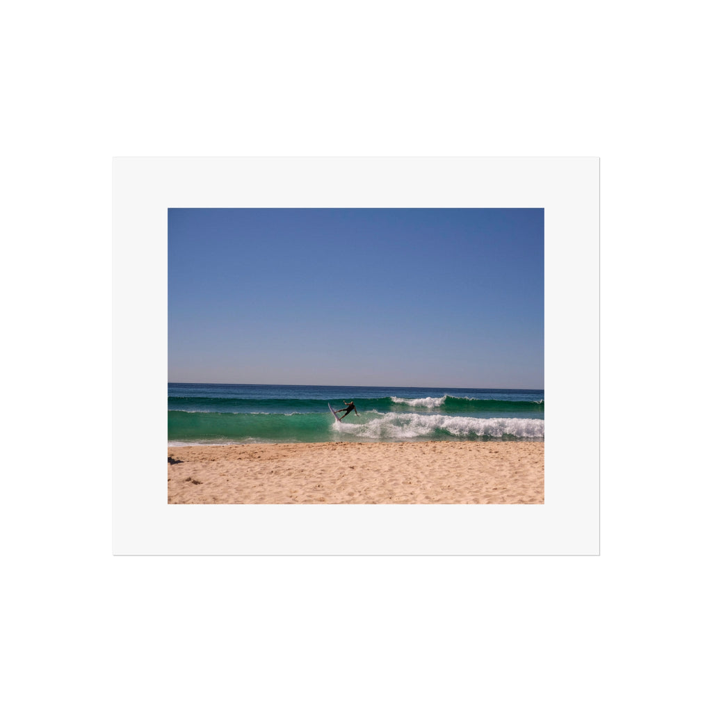 Surfer Fine Art Poster - Beach Action Photography Print