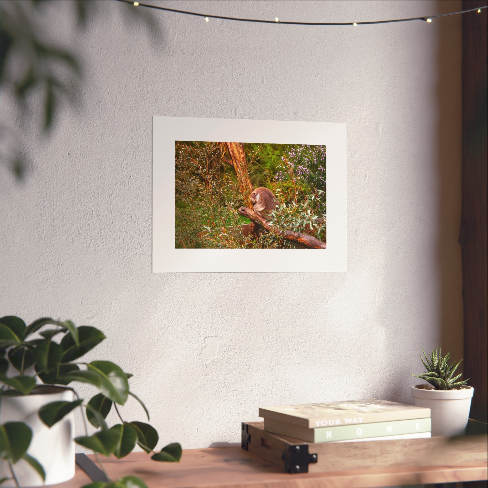Koala in Gumtrees Fine Art Poster — Wildlife Photography Wall Print