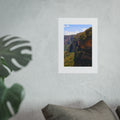 Cliffside Canyon Fine Art Poster — Scenic Mountain Landscape Wall Art