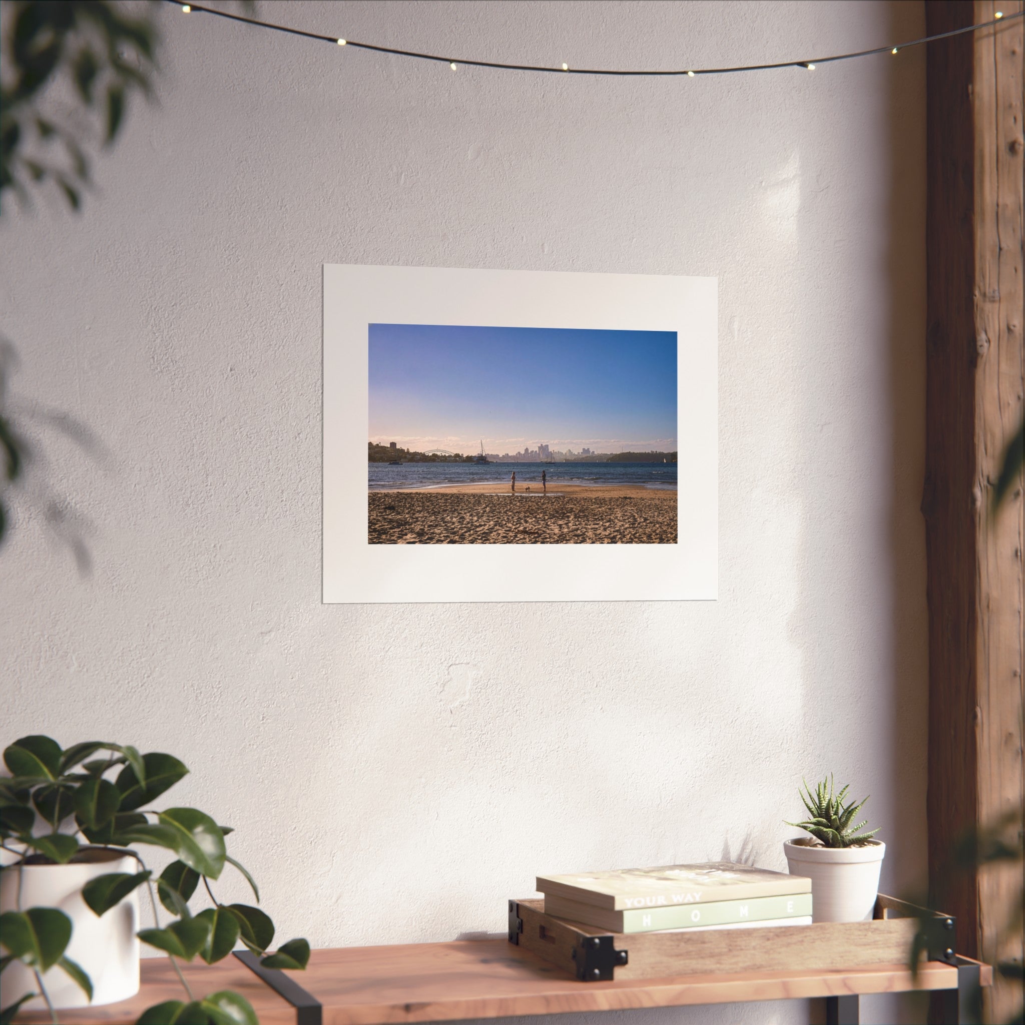 Sydney Harbor Beach Print - Coastal Cityscape Photography