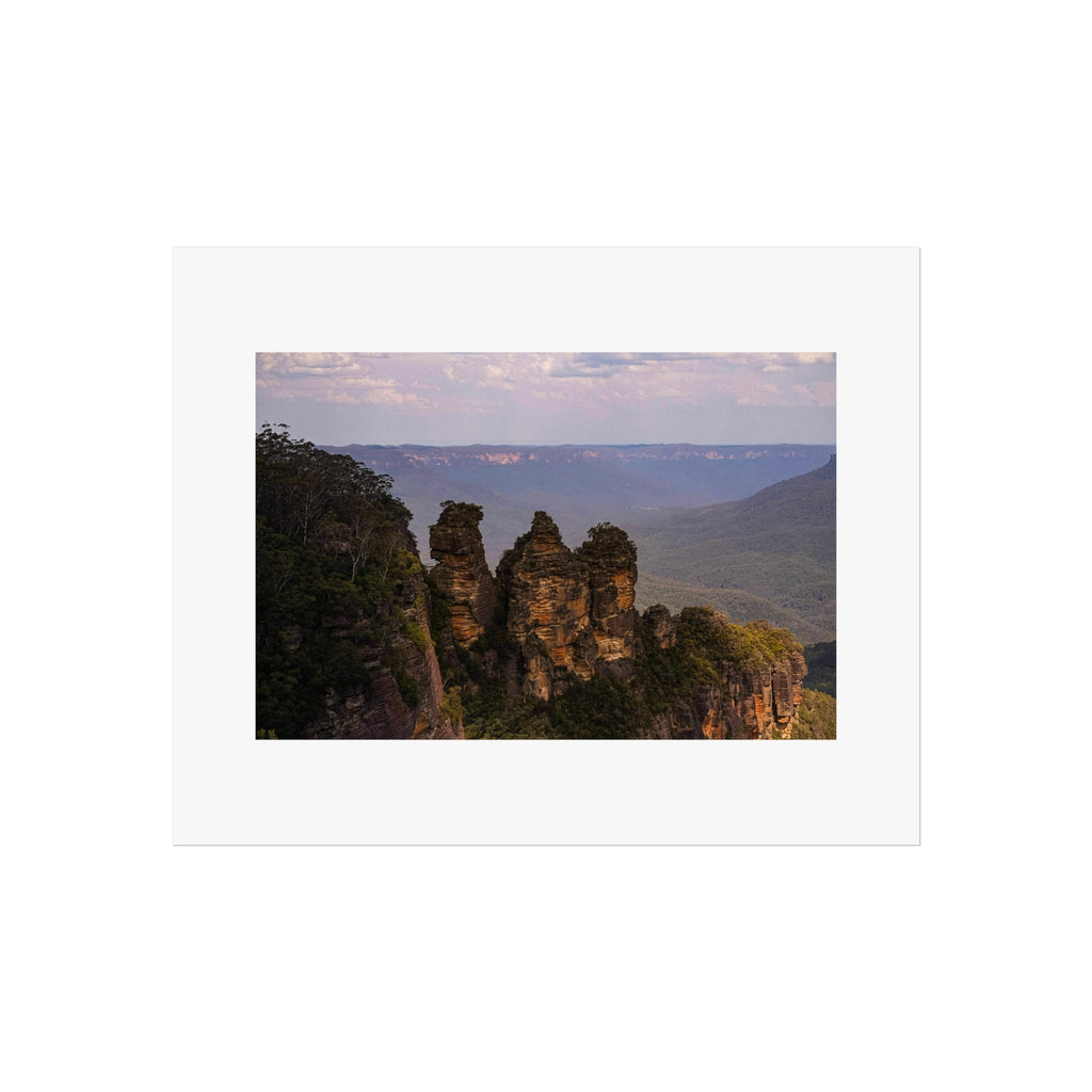 Three Sisters Fine Art Poster - Blue Mountains Landscape Photography