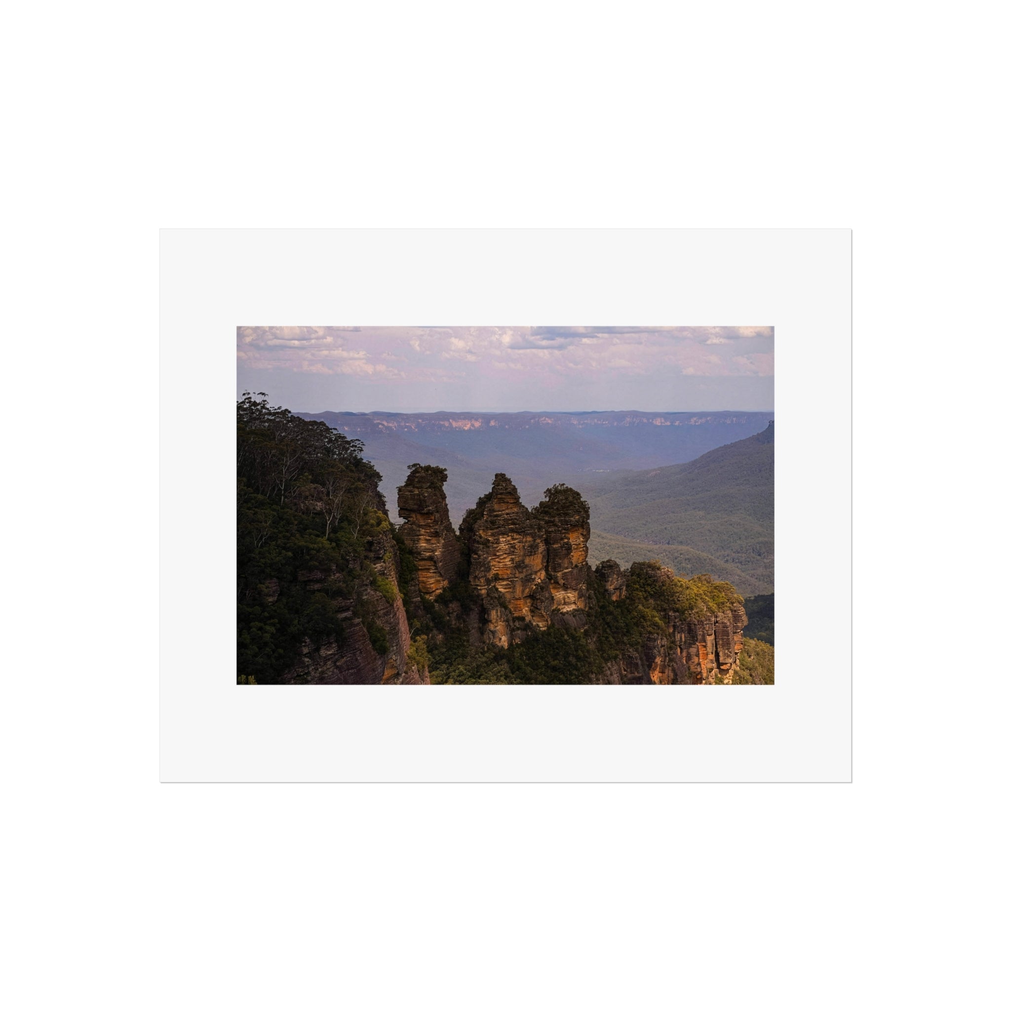 Three Sisters Fine Art Poster - Blue Mountains Landscape Photography