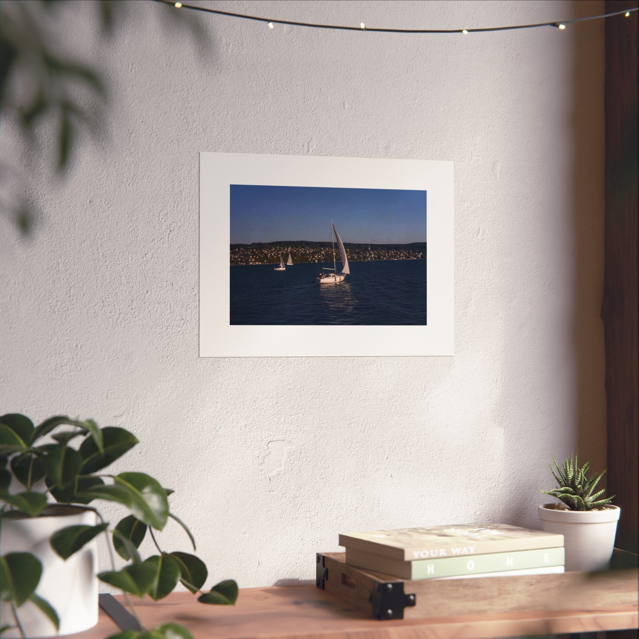 Sailboat Fine Art Poster — Nautical Seascape Wall Art