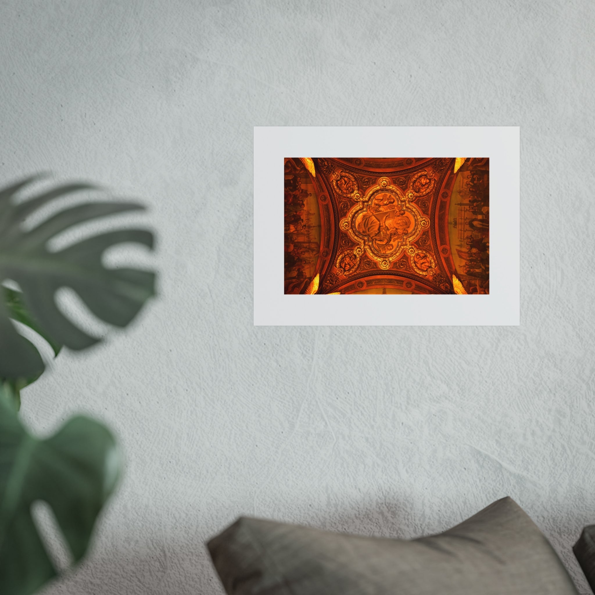 Baroque Ceiling Fine Art Poster - Ornate Architecture Photography Print