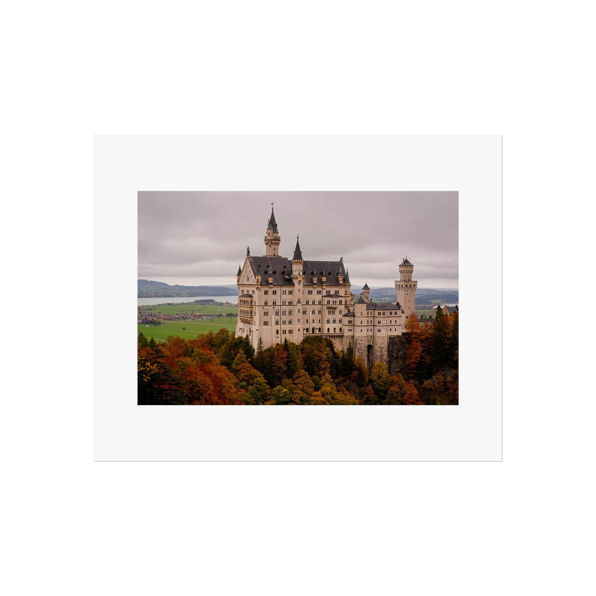 Autumn in Bavaria — Neuschwanstein Castle Photography Print
