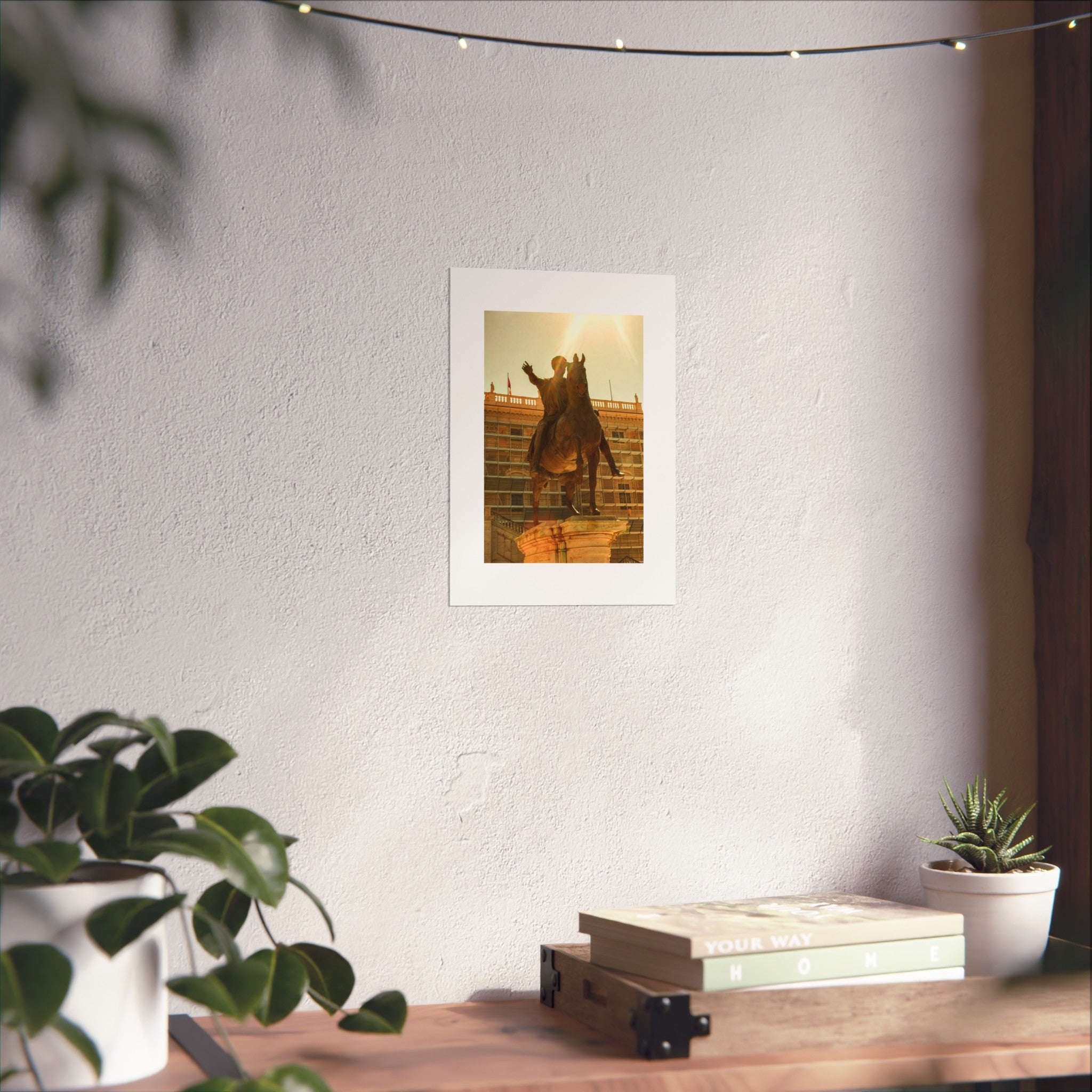 Equestrian Statue Fine Art Poster - European Monument Photography Print