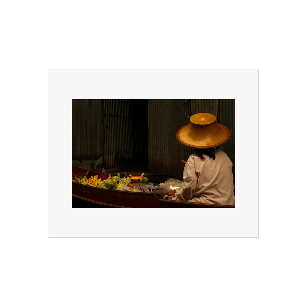 Floating Market Fine Art Poster - Thai Culture Photography Print