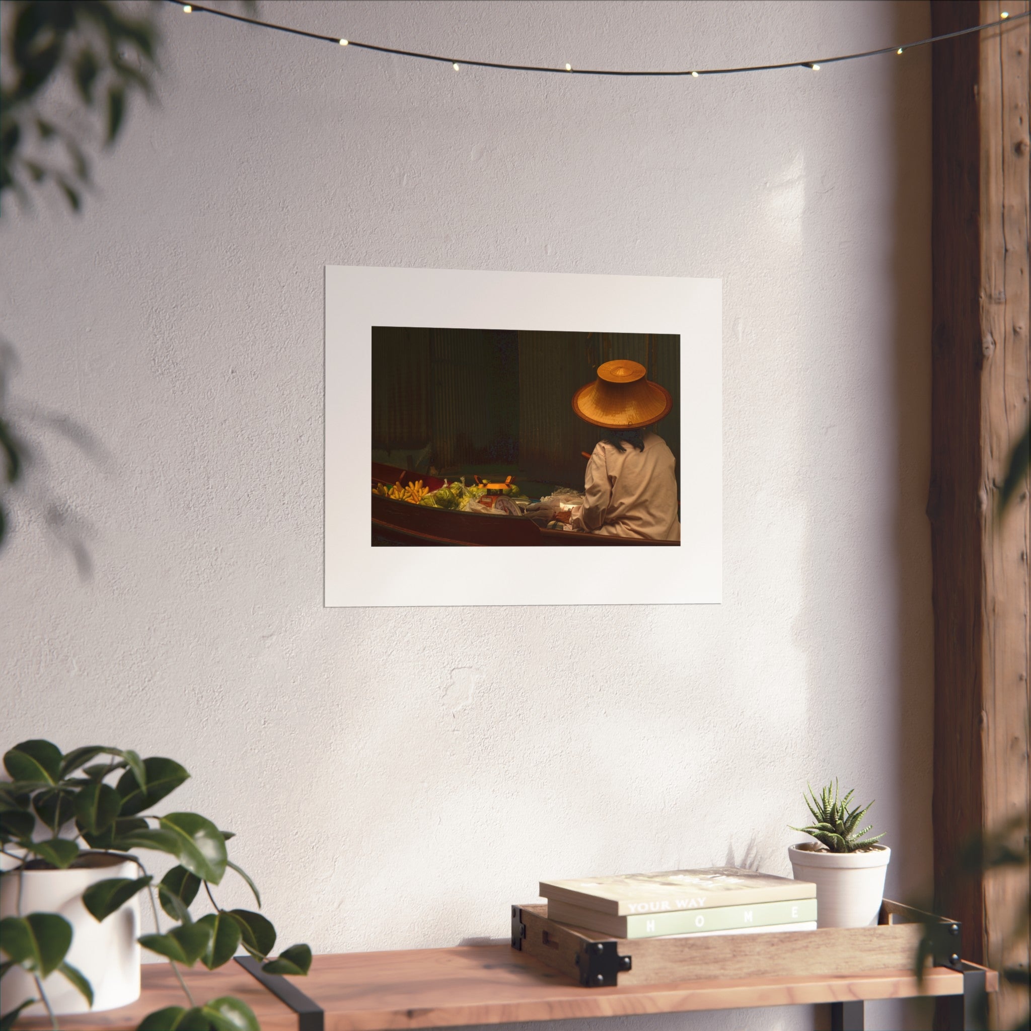 Floating Market Fine Art Poster - Thai Culture Photography Print