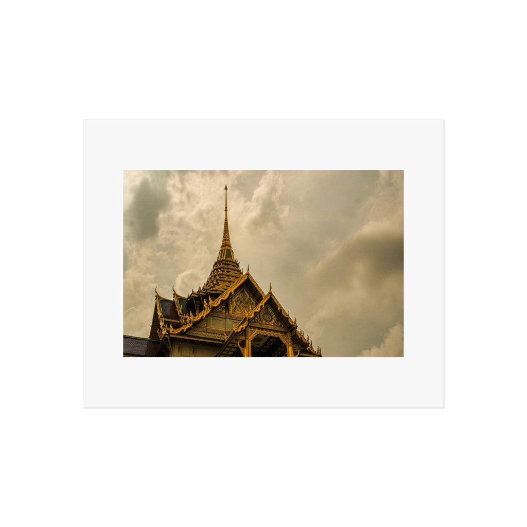 Golden Temple Fine Art Poster — Thai Architecture Wall Print