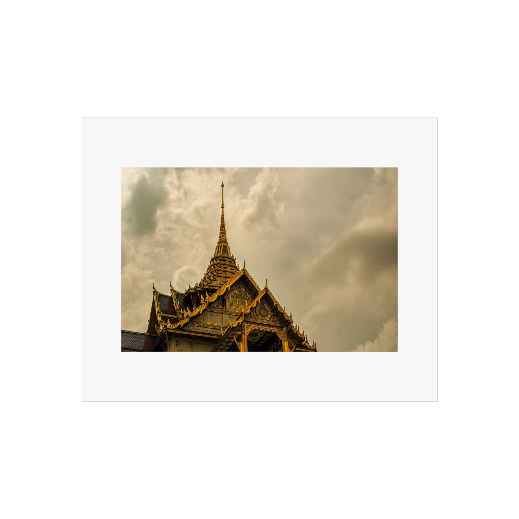 Golden Temple Fine Art Poster — Thai Architecture Wall Print