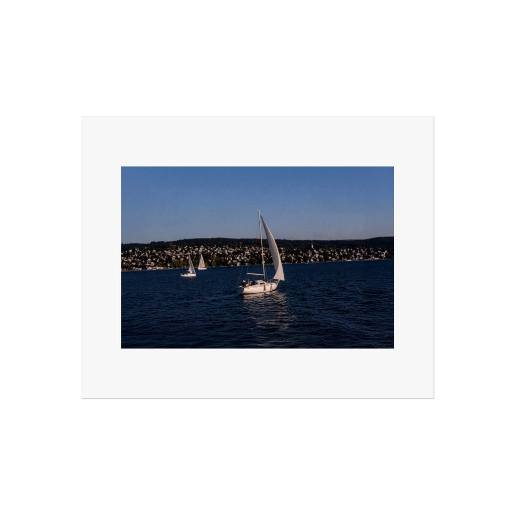 Sailboat Fine Art Poster — Nautical Seascape Wall Art