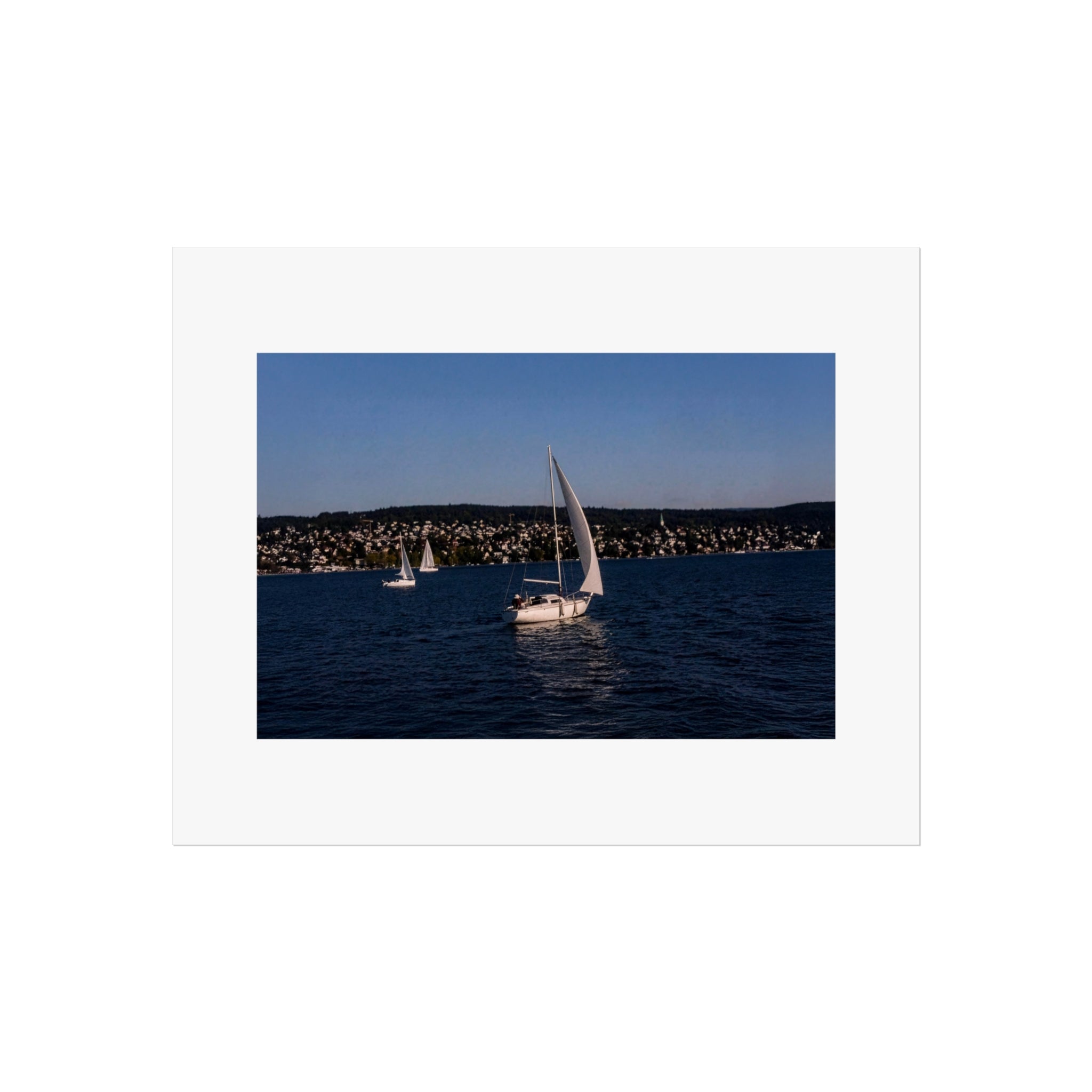 Sailboat Fine Art Poster — Nautical Seascape Wall Art