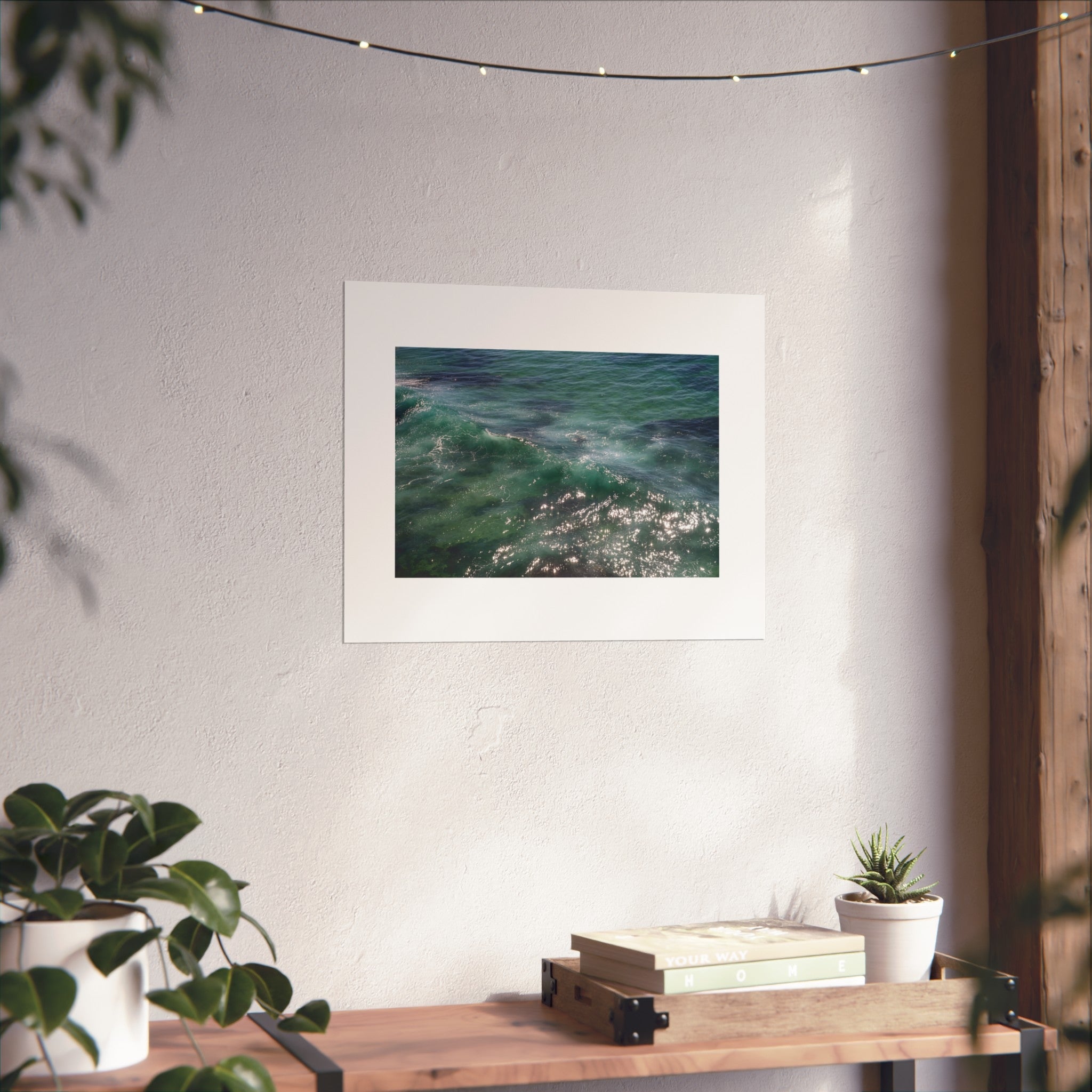 Ocean Waves Fine Art Poster - Sparkling Water Photography Print