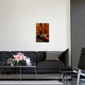 Italian Street Photo Poster — Rustic Orange Architectural Print
