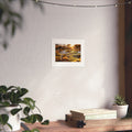 Sunset Tidal Pool Fine Art Poster — Coastal Rock Nature Print