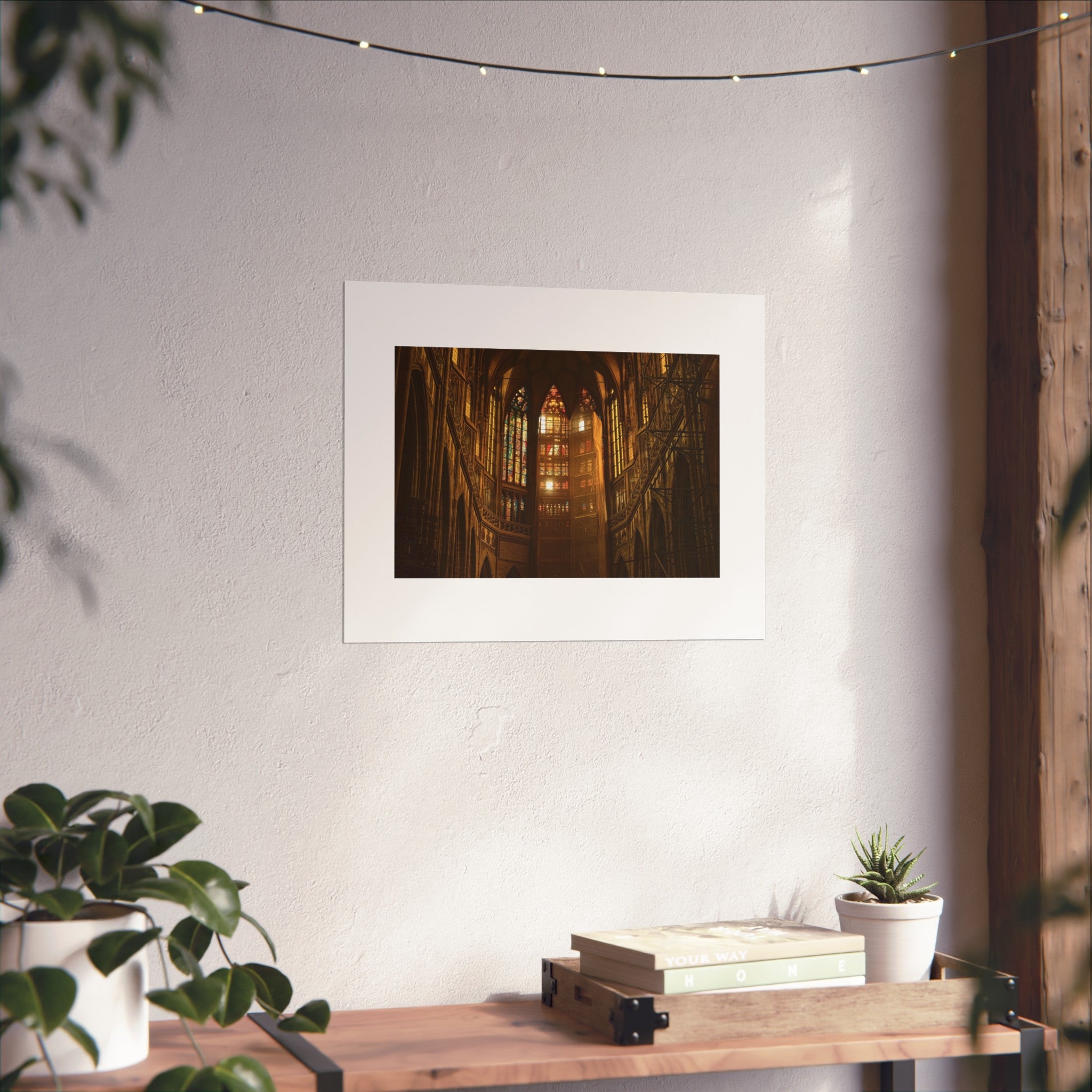 Cathedral Interior Fine Art poster - Gothic Architecture Photography Print