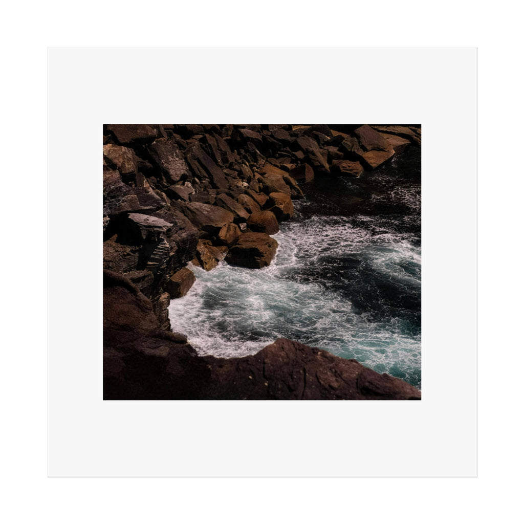 Rocky Coastline Fine Art Poster - Ocean Photography Print