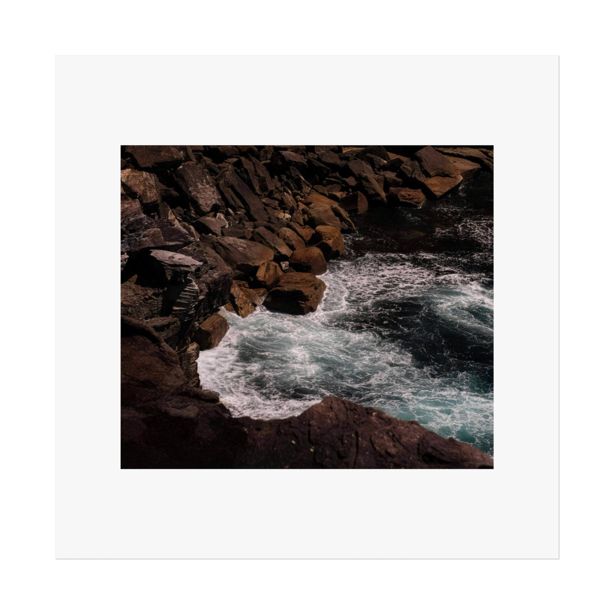 Rocky Coastline Fine Art Poster - Ocean Photography Print