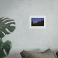 Coastal Villa Twilight Fine Art Poster - Mediterranean Architecture Print