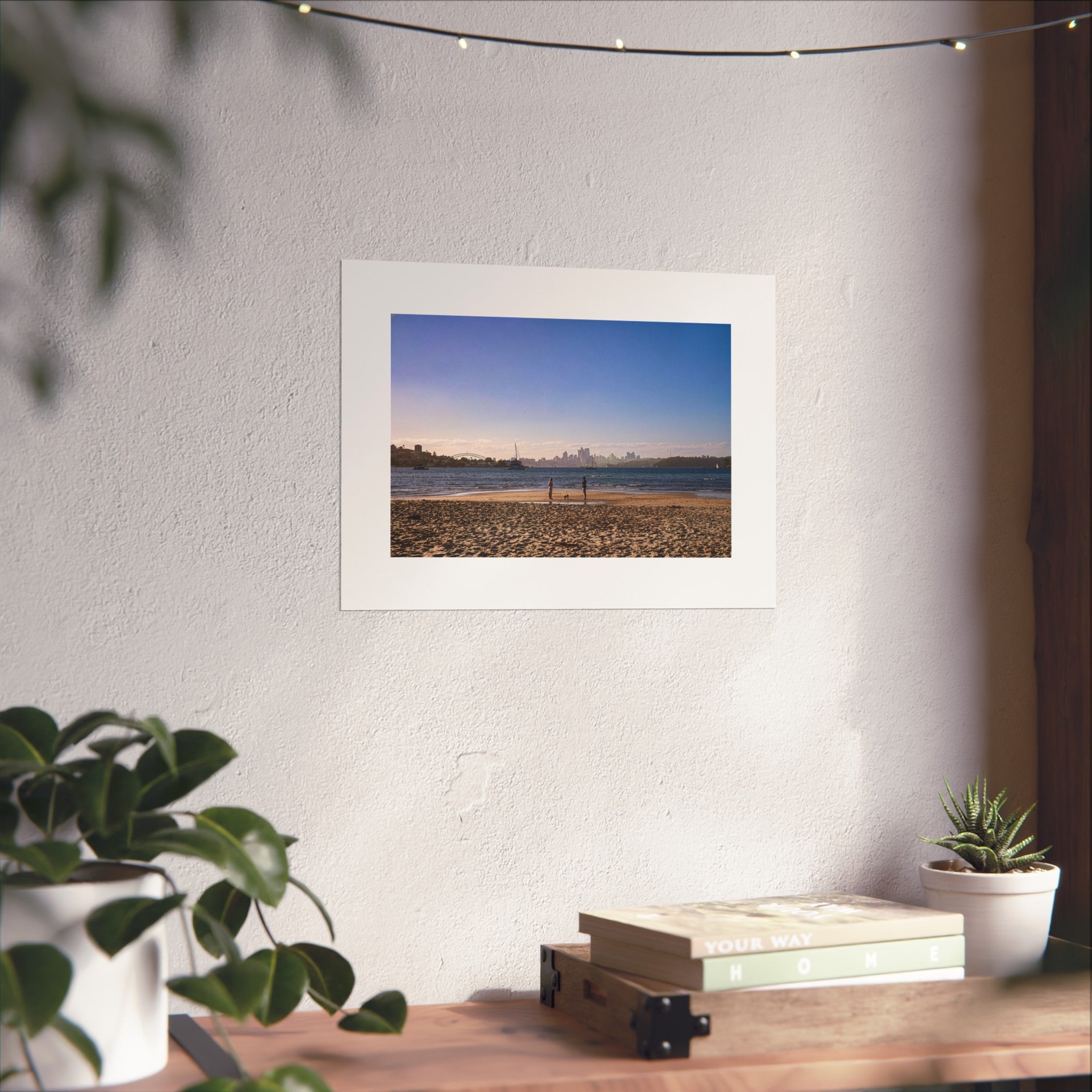 Sydney Harbor Beach Print - Coastal Cityscape Photography
