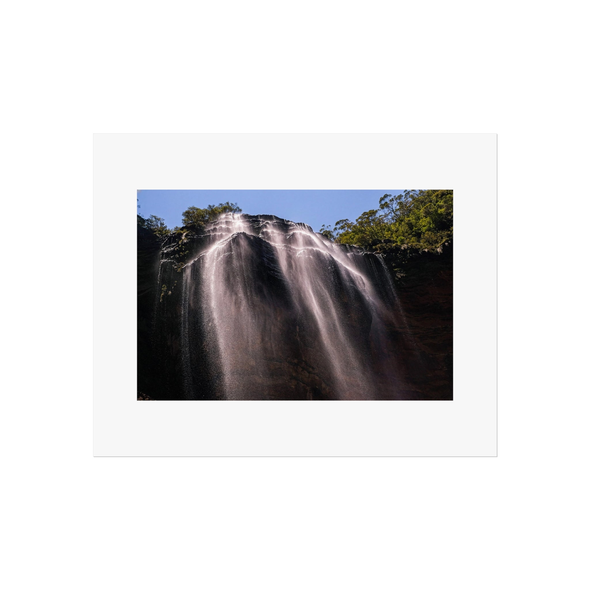 Wilderness Fine Art Poster - Dramatic Waterfall Photography Print