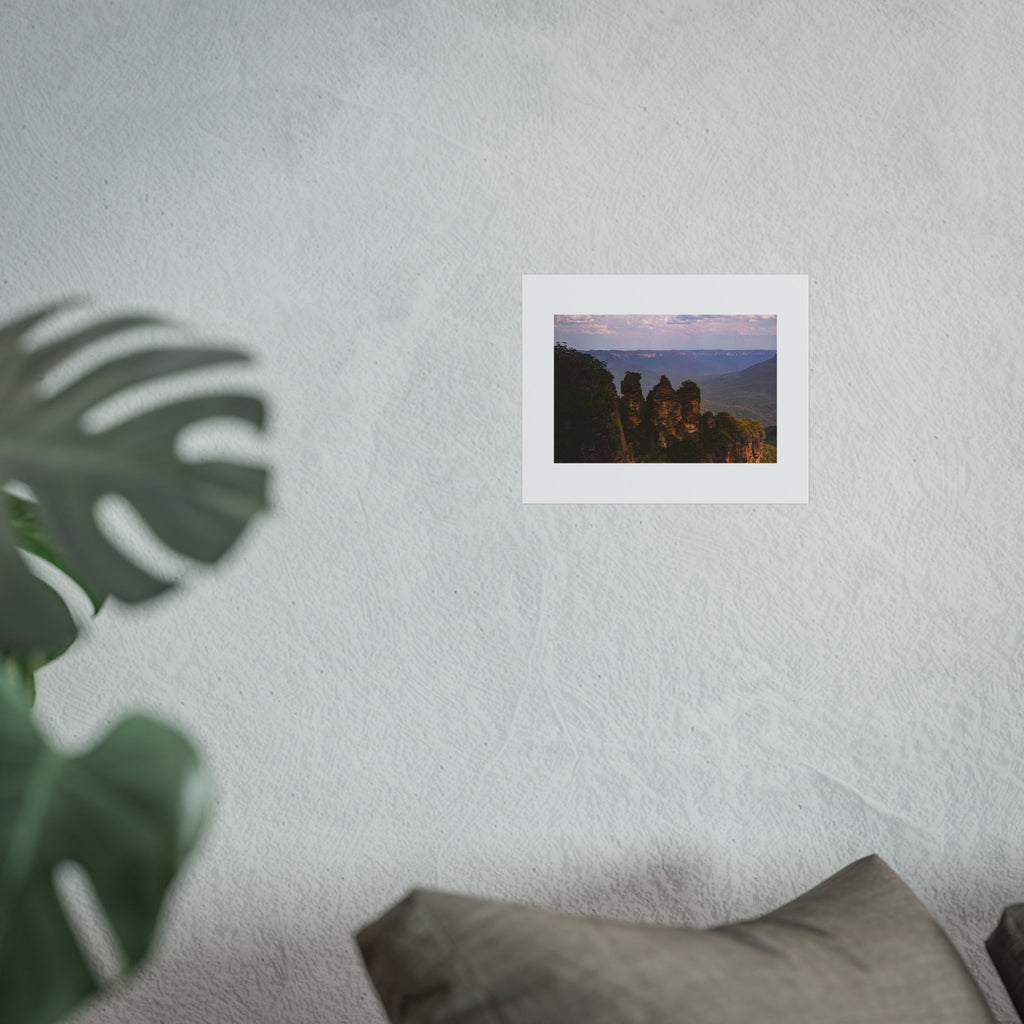 Three Sisters Fine Art Poster - Blue Mountains Landscape Photography