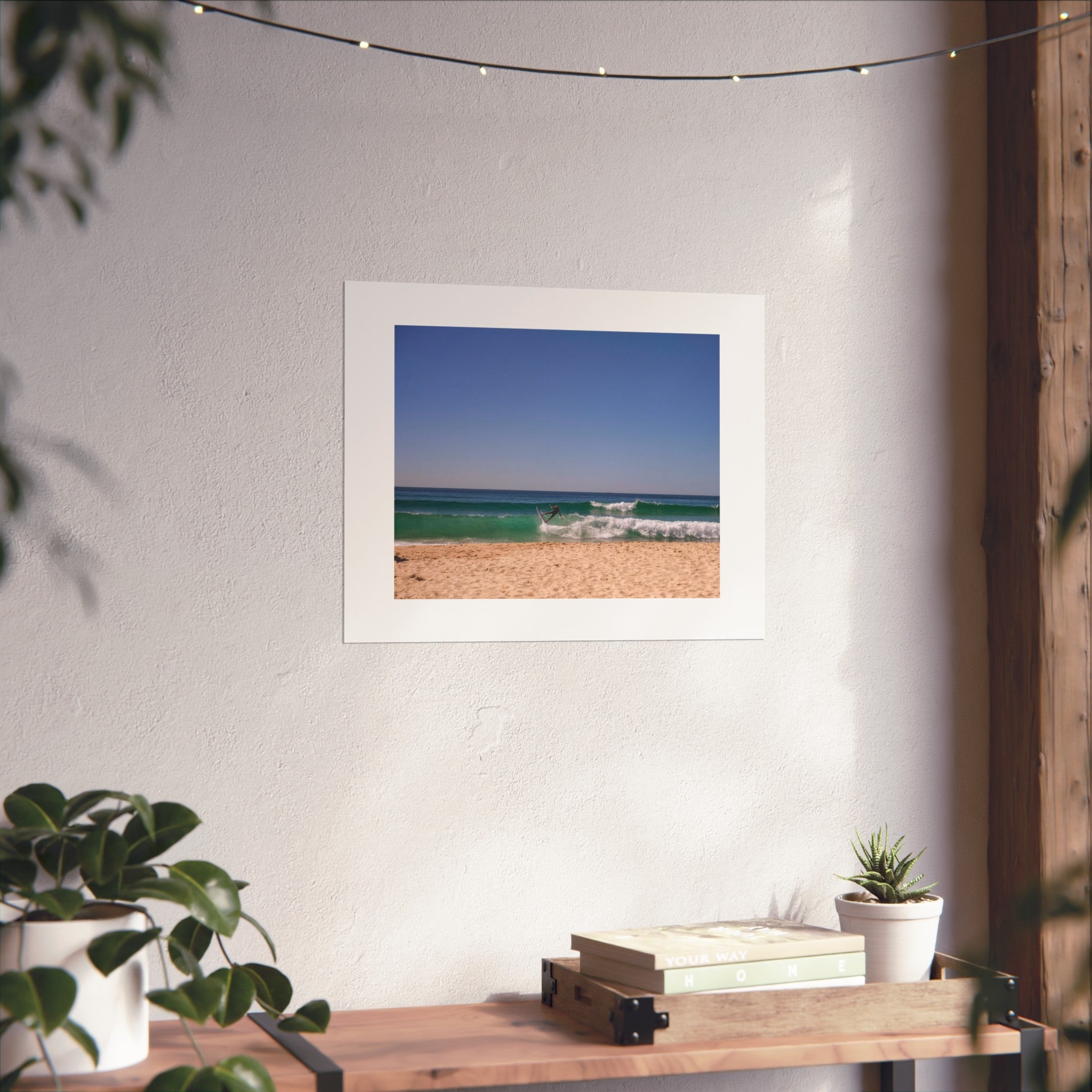 Surfer Fine Art Poster - Beach Action Photography Print