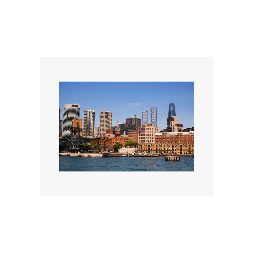 Sydney Skyline Fine Art Poster - Circular Quay Photography Print