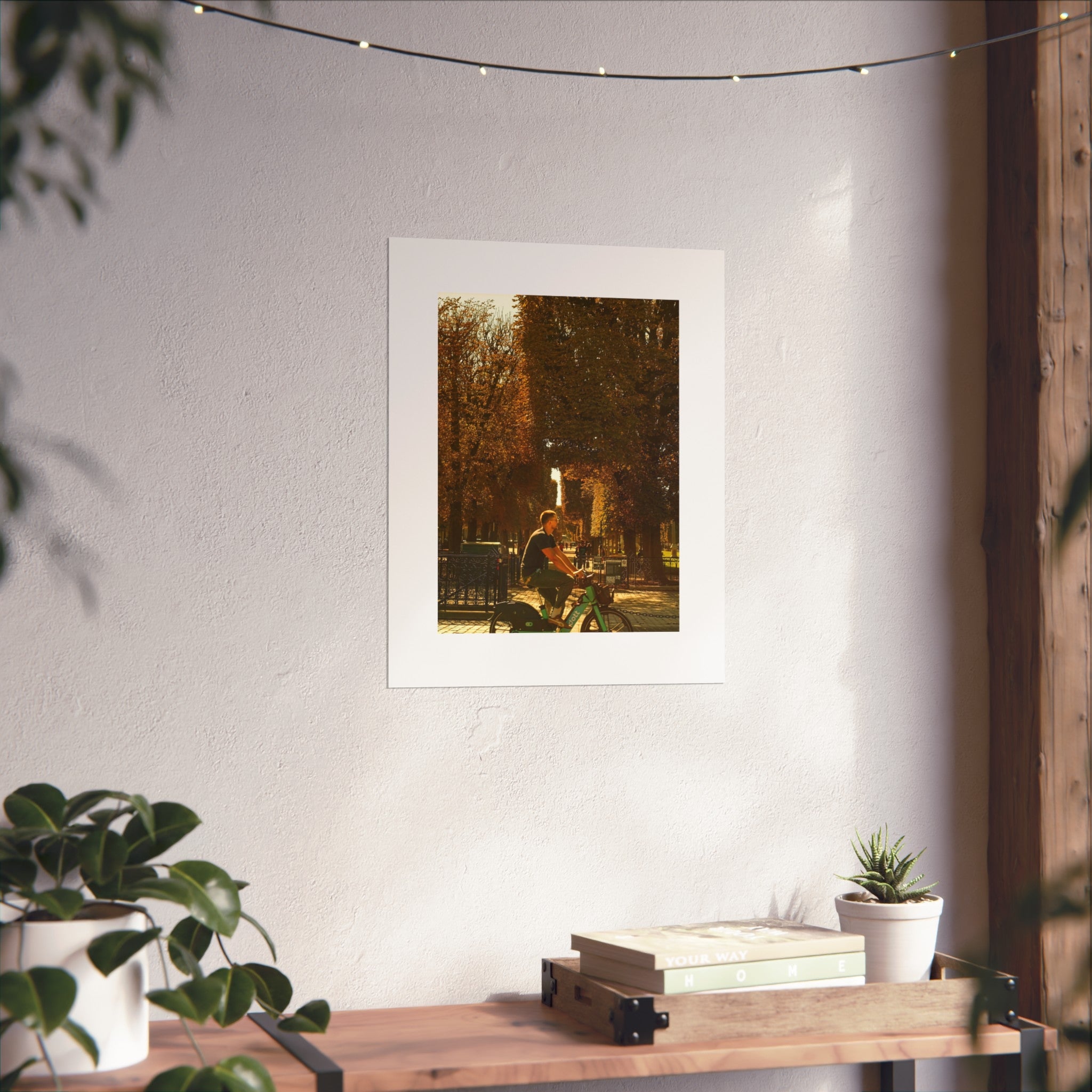 Autumn Ride Fine Art Poster — Vintage City Bicycle