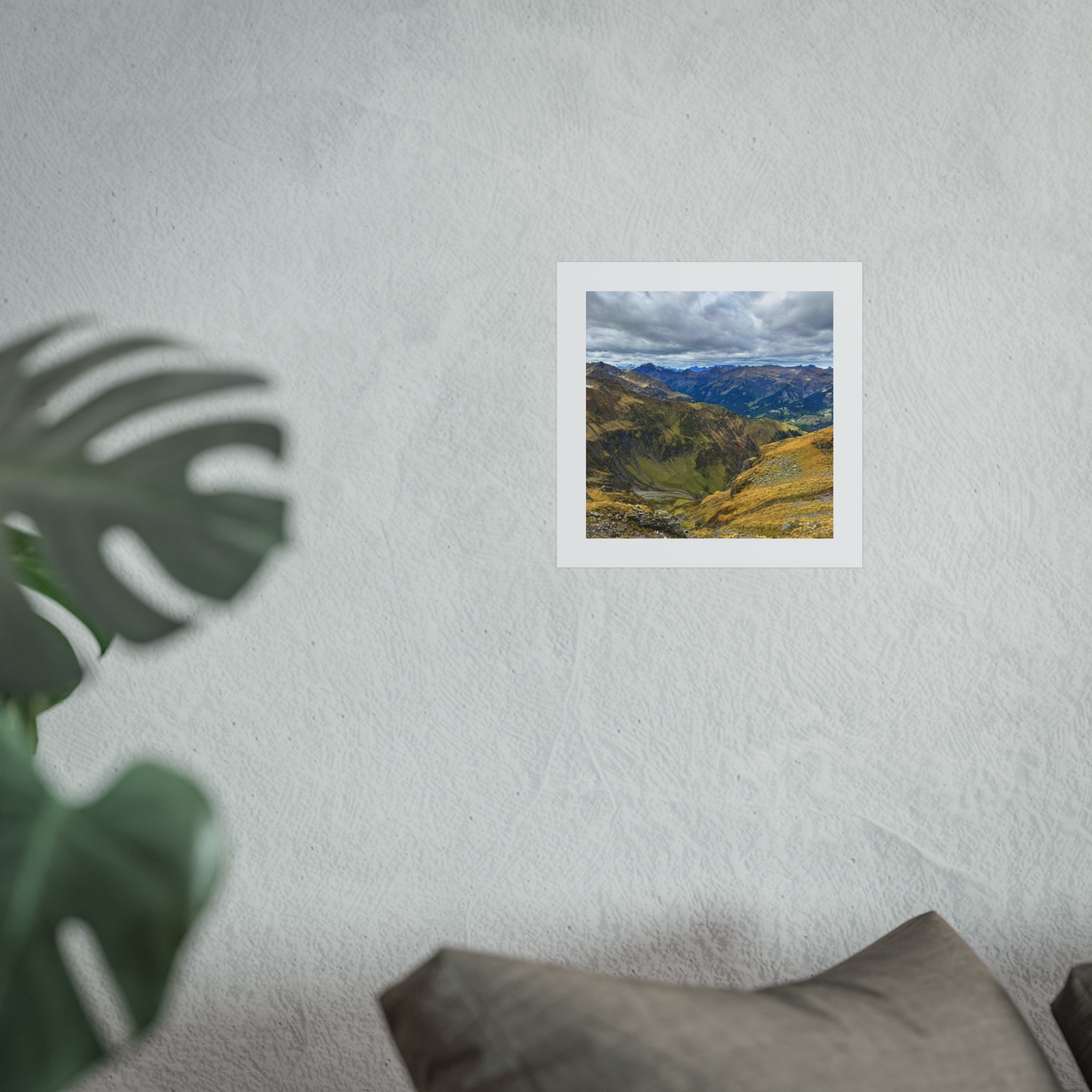 Mountain Landscape Fine Art Poster — Alpine Valley Scenic Wall Art