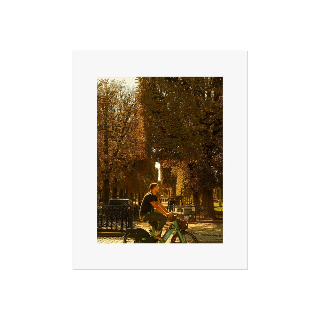 Autumn Ride Fine Art Poster — Vintage City Bicycle