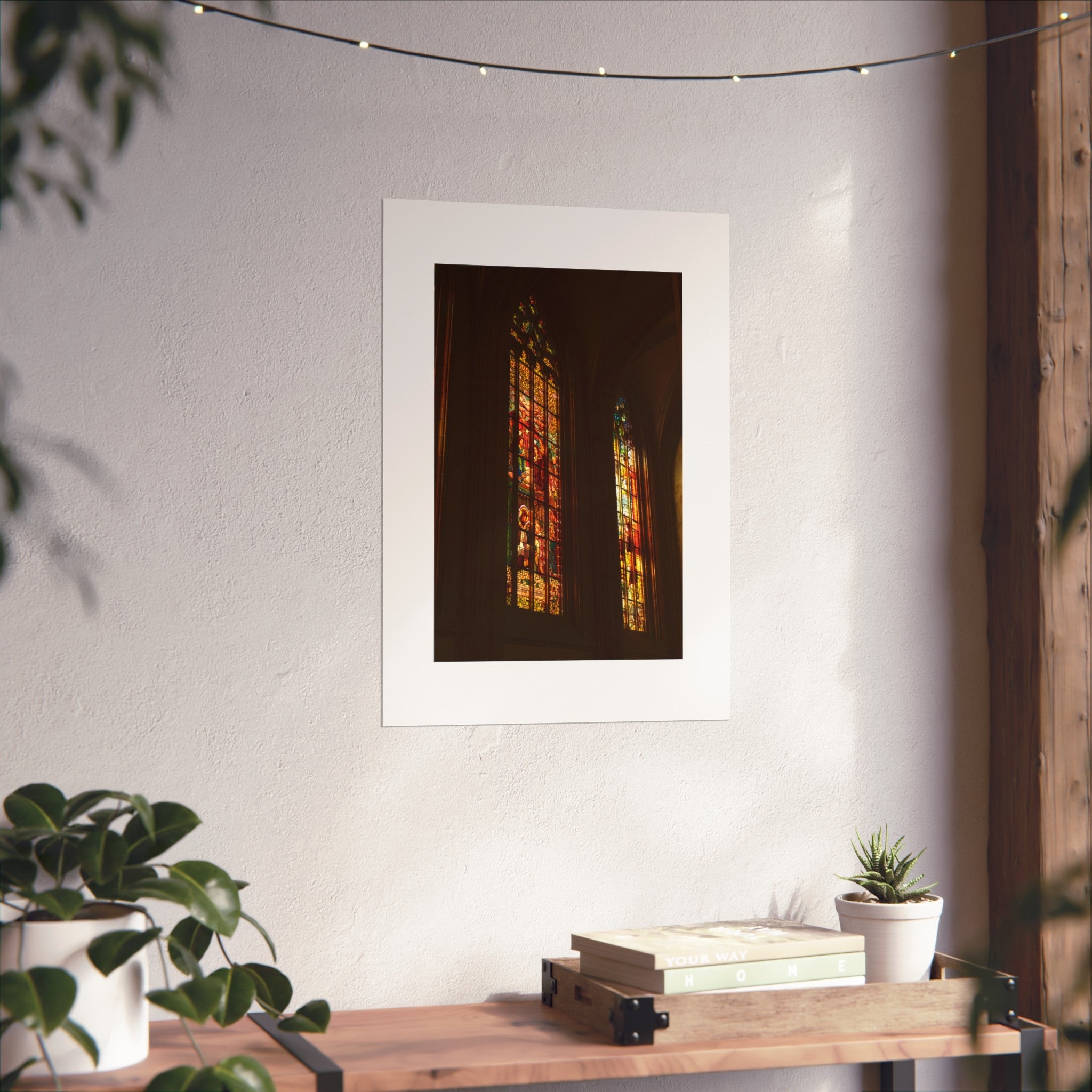 Cathedral Light Fine Art Poster - Stained Glass Photography Print