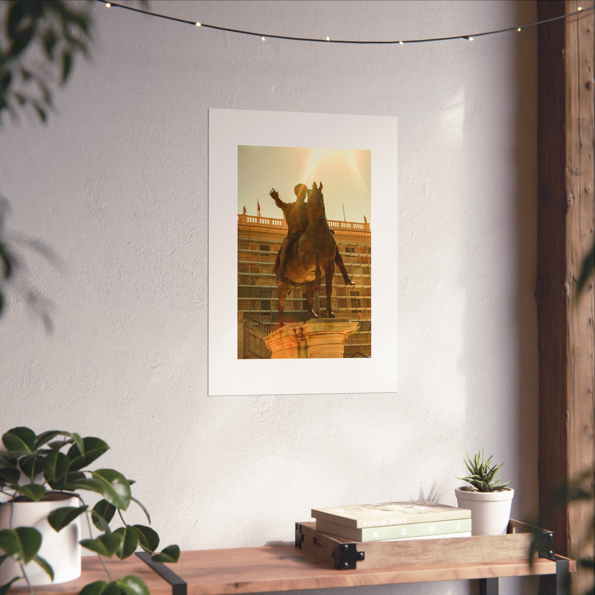 Equestrian Statue Fine Art Poster - European Monument Photography Print