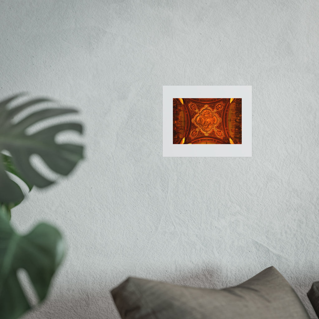 Baroque Ceiling Fine Art Poster - Ornate Architecture Photography Print