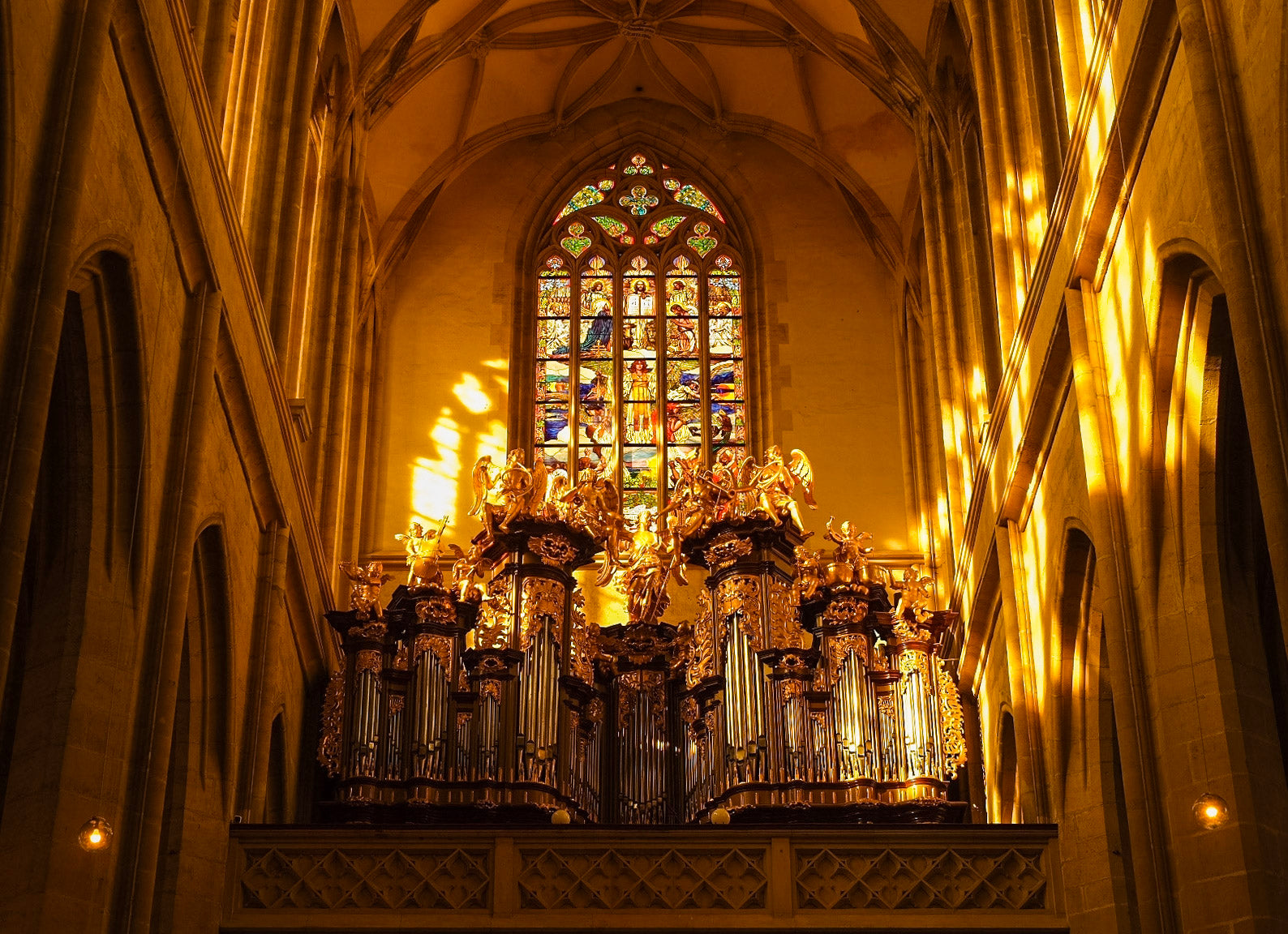 St Barbara's Cathedral Kutná Hora - Golden Gothic Detail"