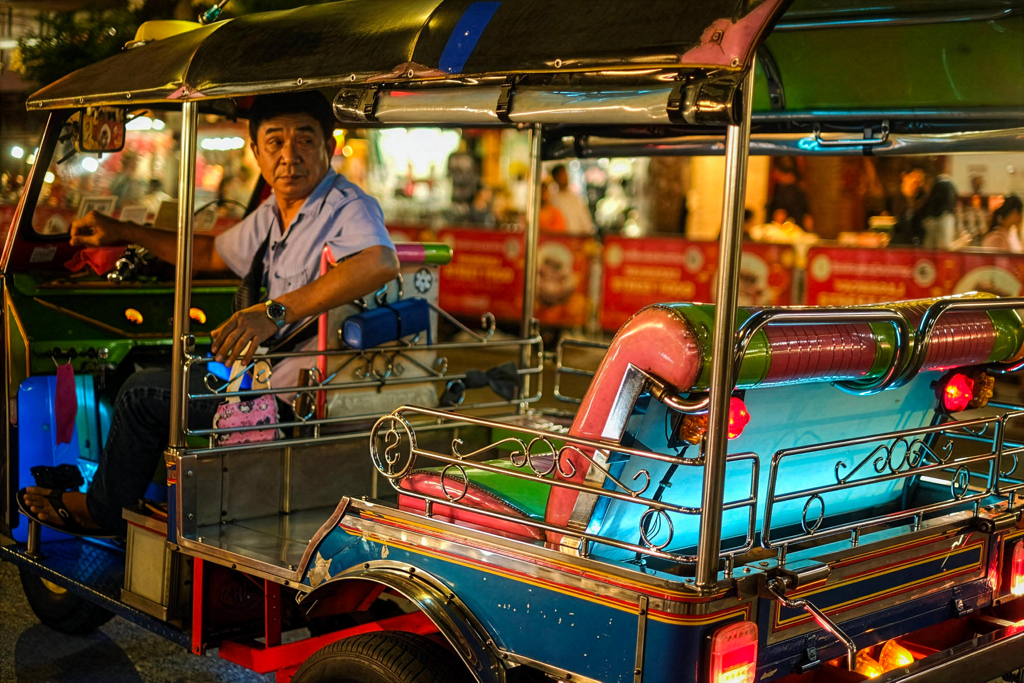 Tuk-Tuk Driver Bangkok Photo - Thai Street Culture Night