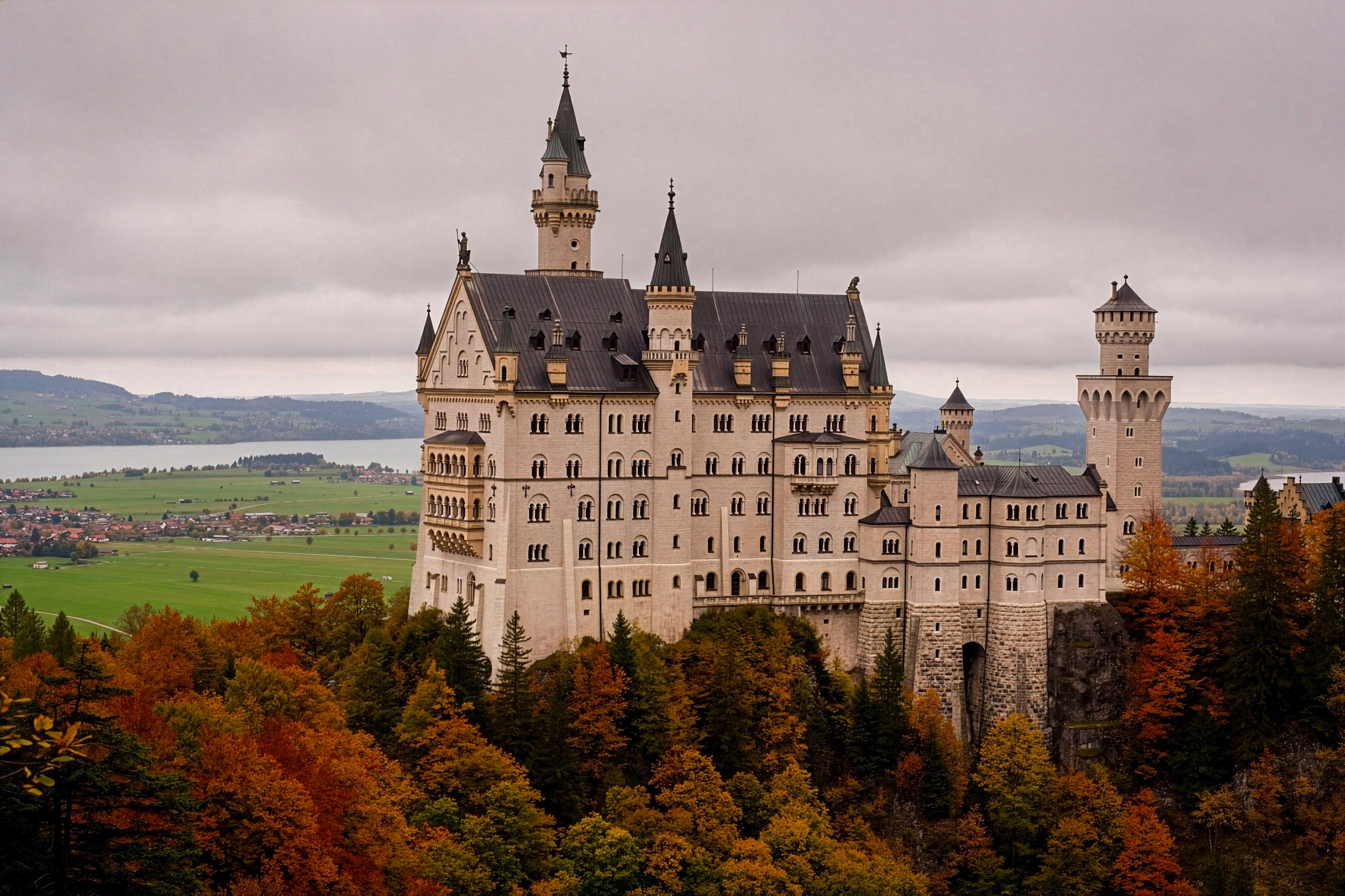 Neuschwanstein Castle Bavaria Photo - Sleeping Beauty Fairy Tale