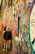 John Lennon Wall Prague Photo - Child Painting Street Art
