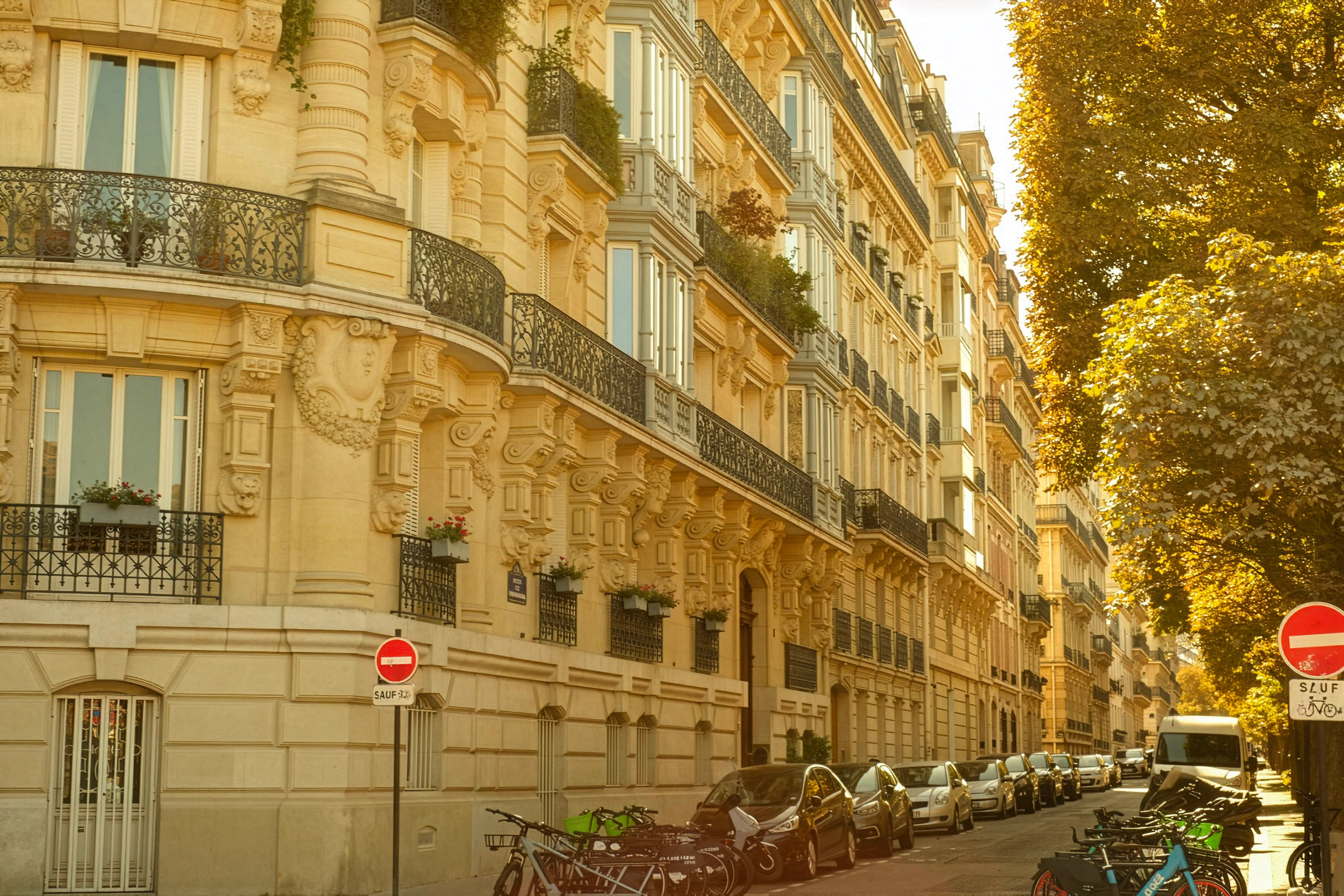 Paris Haussmann Architecture Photo - Classic Boulevard Street