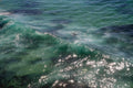 Abstract Ocean Waves Photo - Emerald Shimmering Sea Water