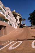 Mediterranean Coastal Street Photo - Riviera Architecture