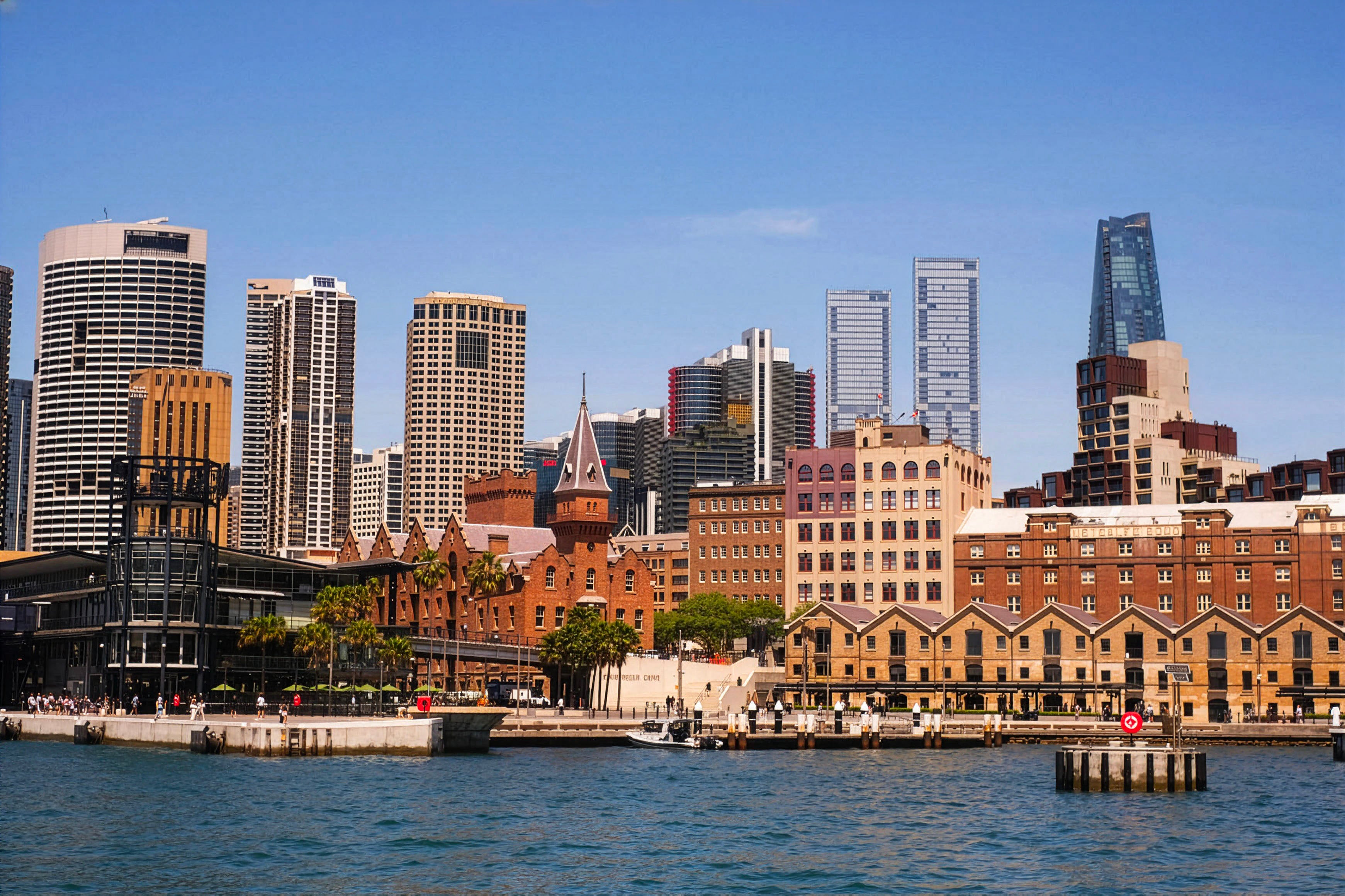 Sydney Harbor Skyline Photo - Circular Quay Architecture